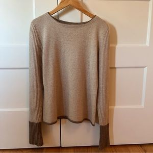 Lalique cashmere-silk beige sweater